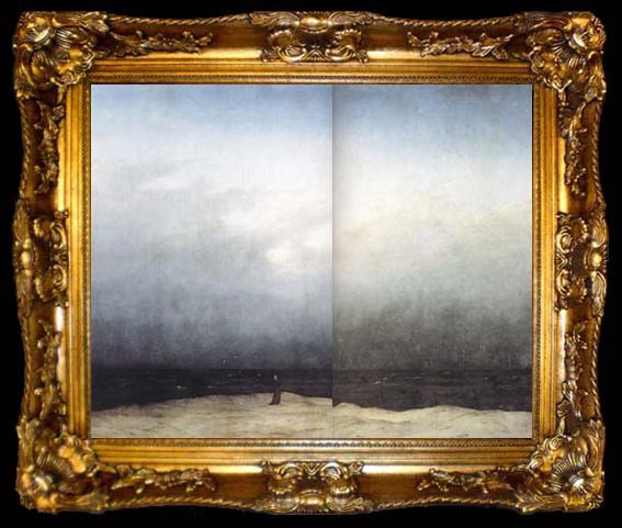 framed  Caspar David Friedrich Monk by the Sea (mk10), ta009-2